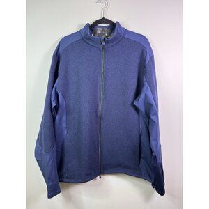 Greyson Jacket Men 2XL Blue Sequoia Luxe Hybrid Golf Wool Fleece Full Zip